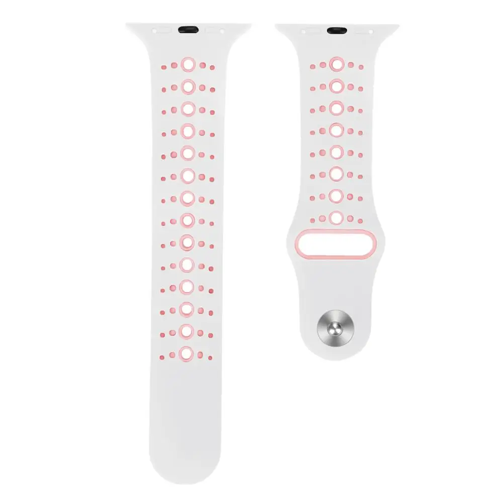 Ремешок для наручных часов Apple Watch 38 мм 40 мм 42 44 мм замена мягкий силиконовый ремешок совместим для наручных часов IWatch серии 4/3/2/1 81002