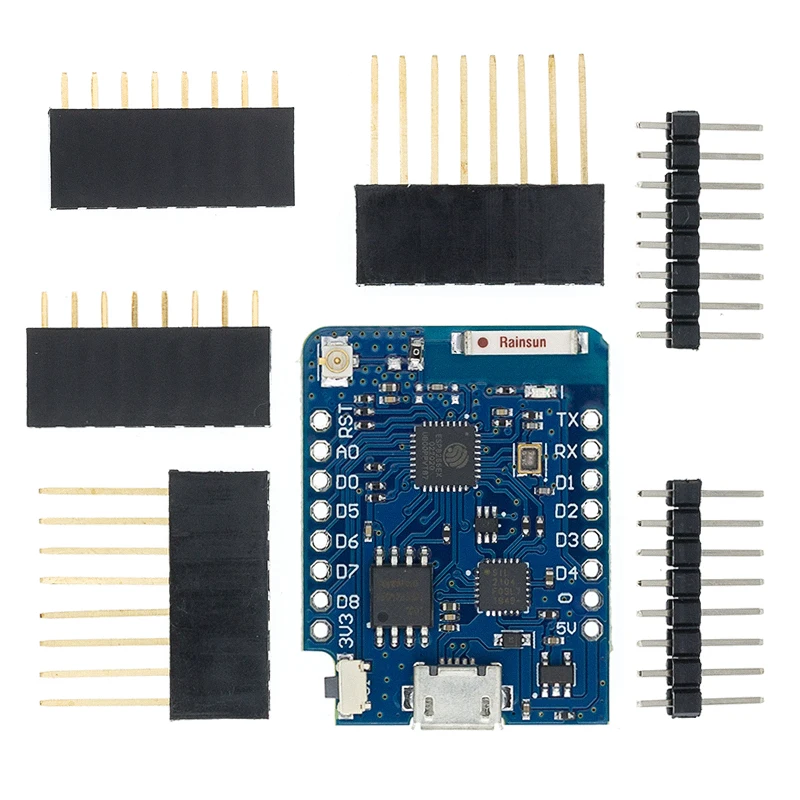 

10PCS WEMOS D1 Mini Pro 4MB 16MB Bytes External Antenna Connector NodeMCU Based ESP8266 ESP-8266EX CP2104 WIFI Development Board
