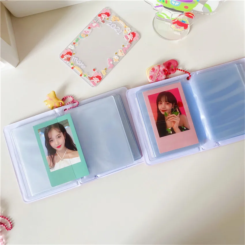 3 Inch Idol Photo Album 40 Pockets Cherry Bear Rabbit Kpop Card Holder Stars Picture Storage Case PVC Photocard Albums | Багаж и сумки
