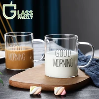 gf 40ml heat resistant wine glass cup breakfast cups water milk juice tea beer coffee mugs soft drinking glasses kawaii mug