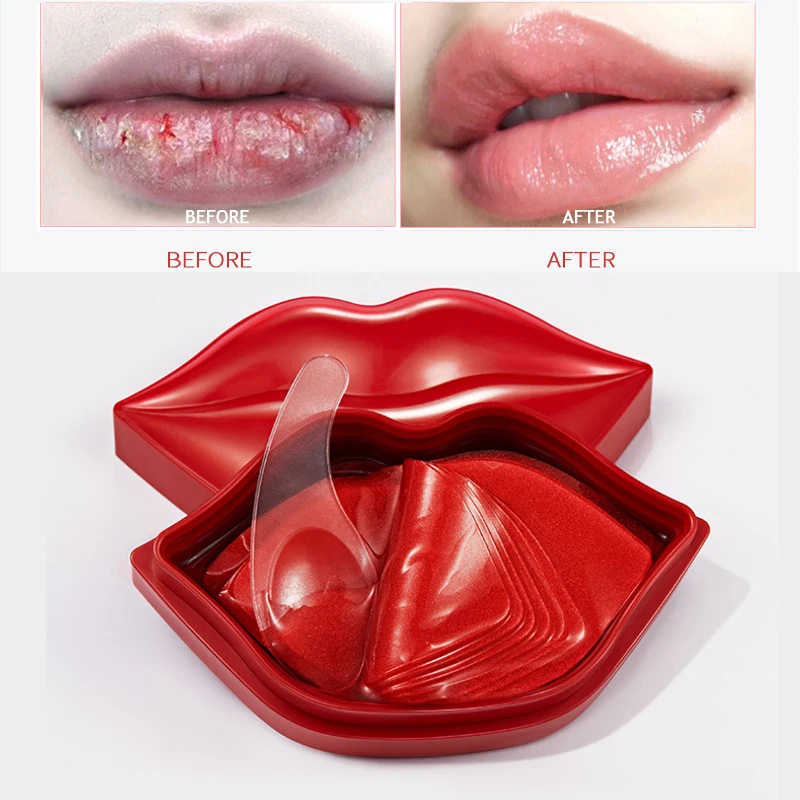 

Cherry Lip Mask Plumper Anti-Drying Repairing Lip Lines Scrub Gel Patch Moisturizing Exfoliating Balm Anti Wrinkle Lips Care