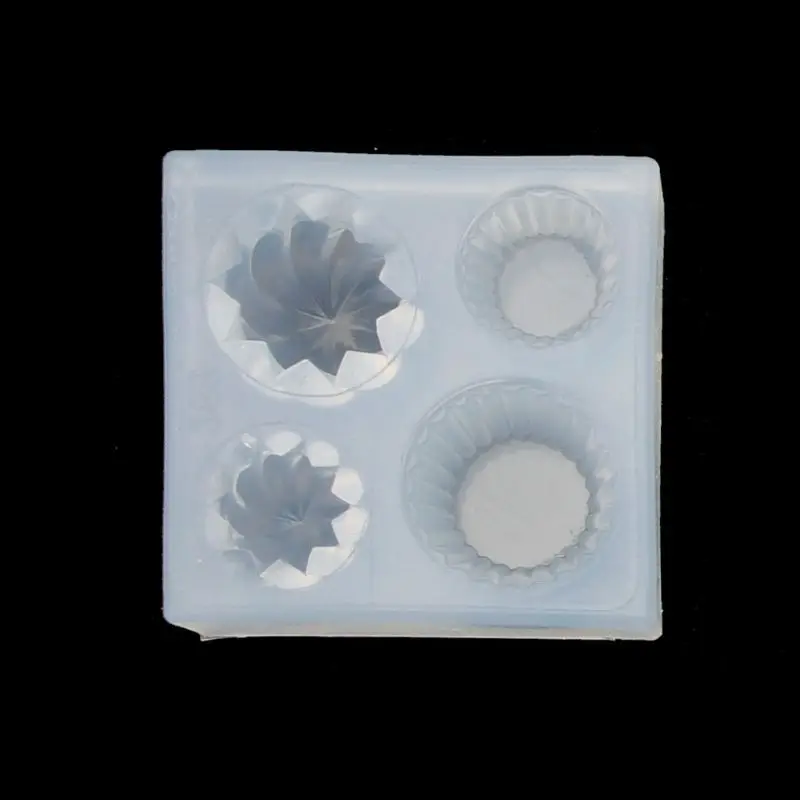 

69HB Simulated Food All Shapes Mini Cake Cup Silicone Resin Mold Jewelry Making Tools
