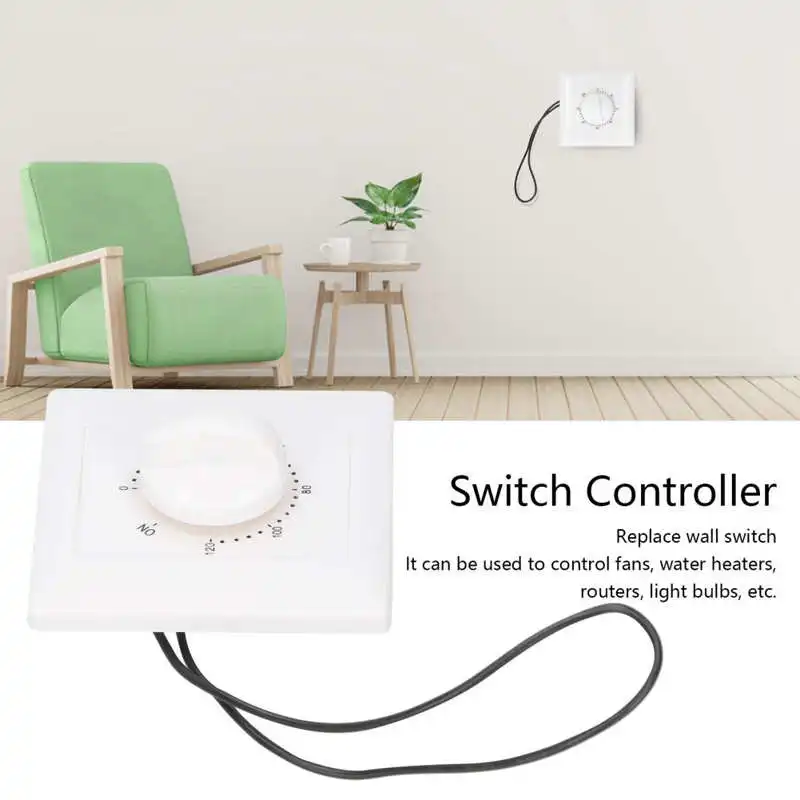 120 Minutes Intelligent Timing Switch Controller Mechanical Countdown Timer 220V rotary switch | Обустройство дома
