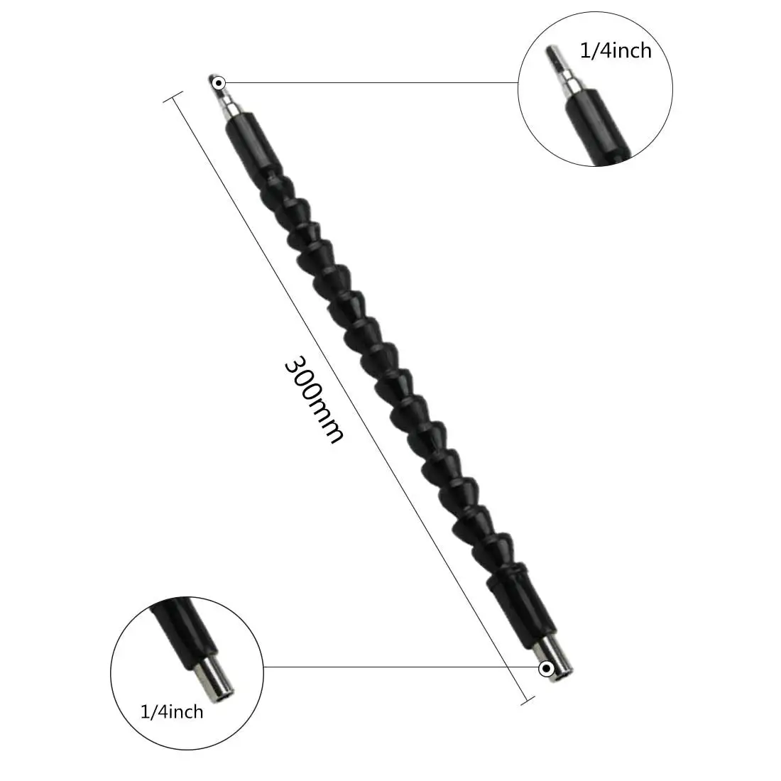 300mm Flexible Shaft Tool 6.35mm Hex Shank Extension Snake Bit Electronics Drill Screwdriver Holder Connecting | Инструменты