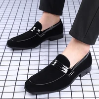 large size 38 48 mens loafers moccasins slip on leather shoes men casual shoes fashion heels shoes black brown driving shoes