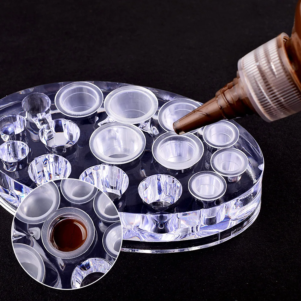 Прозрачный акриловый держатель для пигментных чернил татуировок подставка