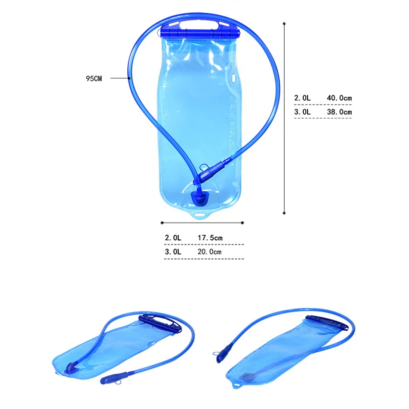 

1L/2L/3L Water Bladder big mouth EVA water bag Portable outdoor sports Climbing water bags cycling Hiking Drinking water Packs