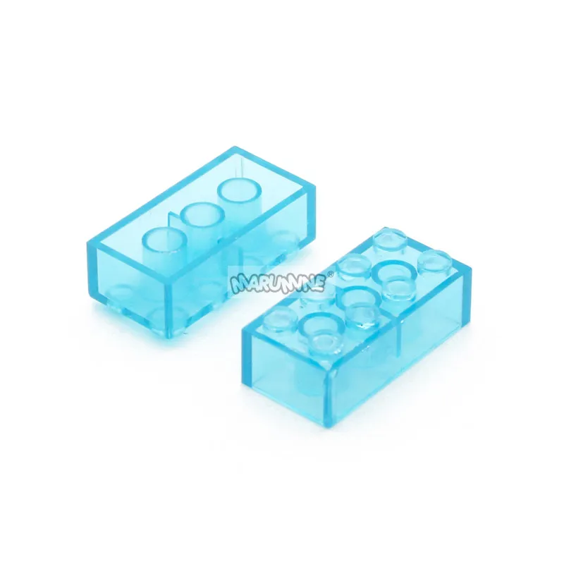 Прозрачные строительные блоки Marumine кубик города MOC детали 3004 3005 3010 3003 3009 3008 3001 2456
