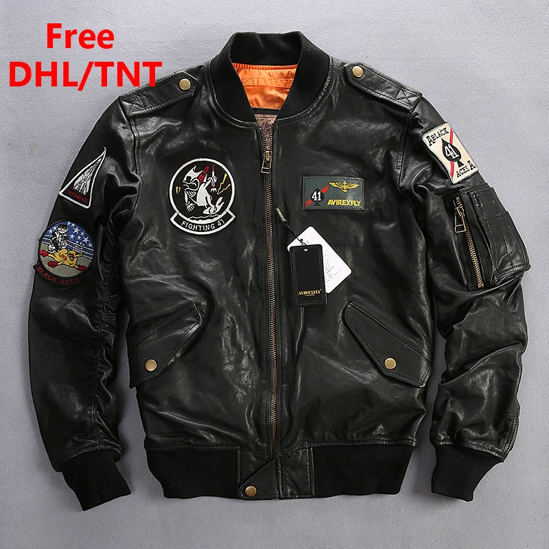 Бесплатная доставка DHL/TNT Куртки из натуральной кожи мужские мотоциклетные