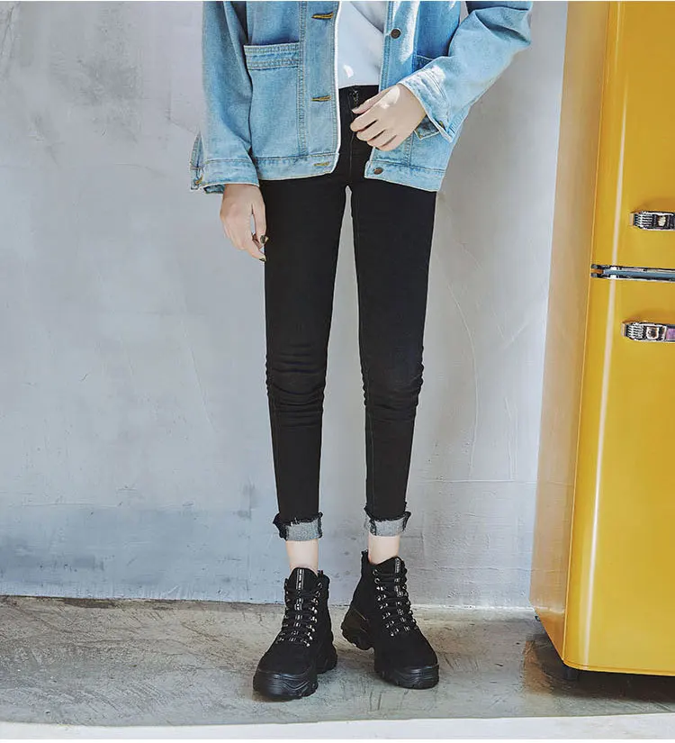 Дропшиппинг женские Сникеры на платформе из натуральной кожи коллекция 2019 года