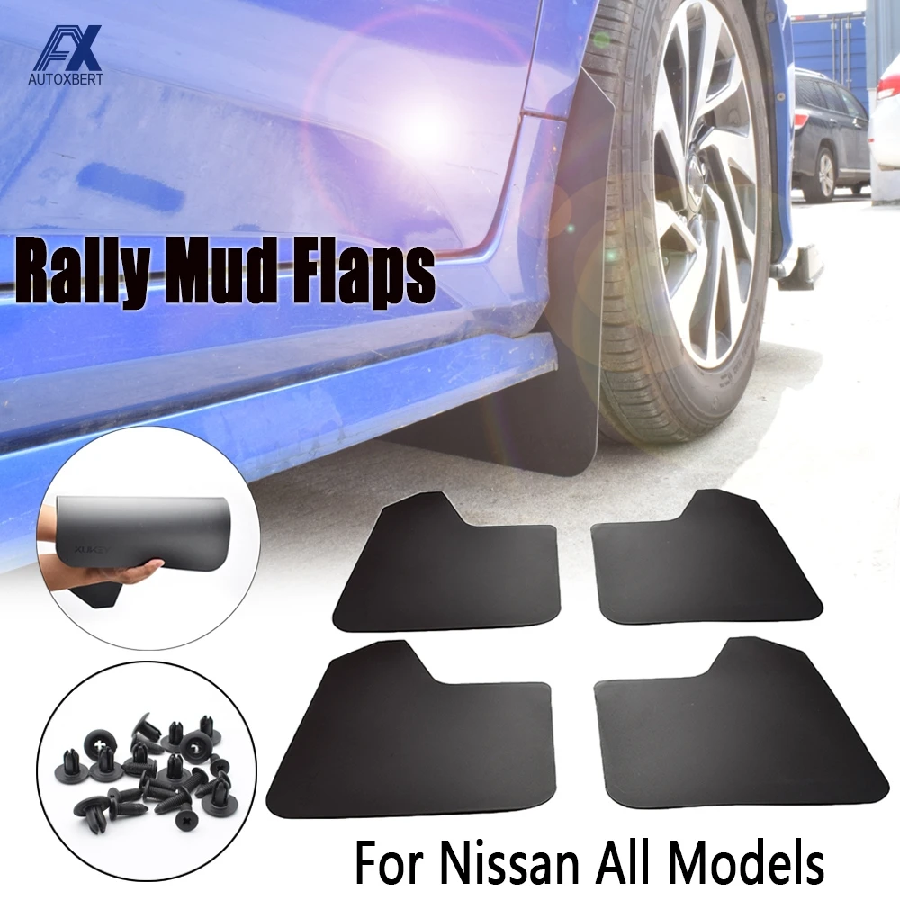 For Nissan X-Trail Rogue Qashqai Sunny Juke Titan Frontier March Xterra Tiida Pulsar Mud Flaps Mudflaps Splash Guards Mudguards |
