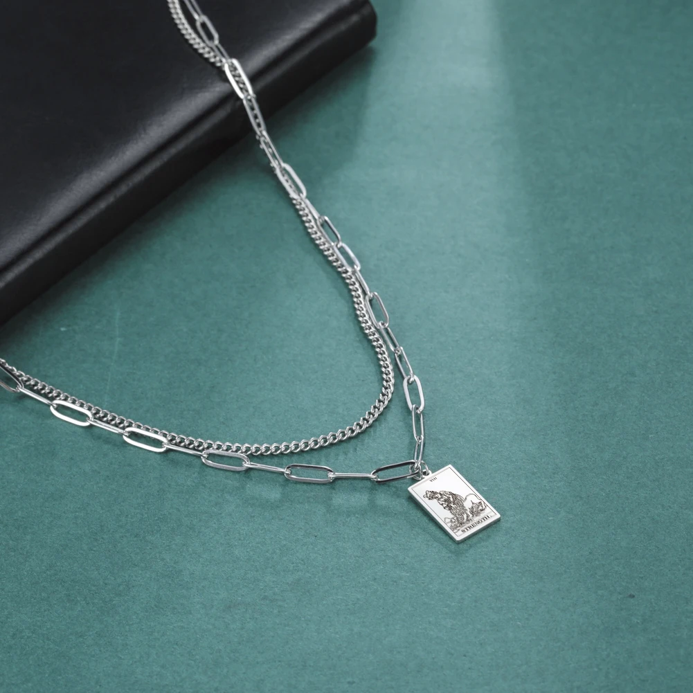 Винтажное Двухслойное ожерелье Таро мажорная Аркана языческая Астрология