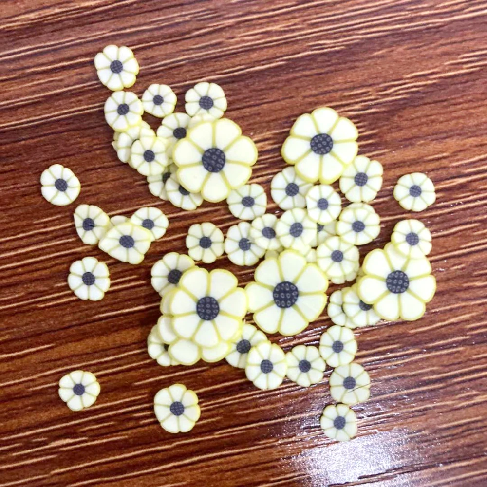 Добавки для набора слайма - милые полимерные глиняные семечки подсыпка для декора телефона "пушистые хрустящие ломтики"