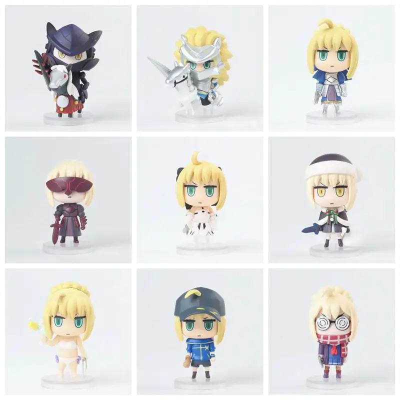 9 видов стилей Аниме Fate Grand Order 048 056 Lancer Saber Joan of Arc версия ПВХ фигурка модель игрушки