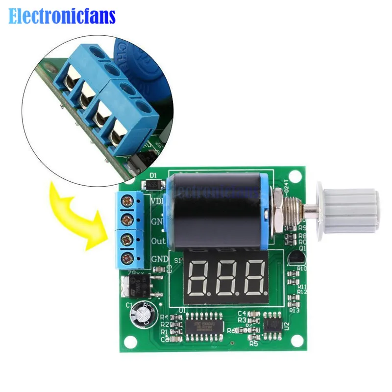 4-20mA Adjustable Digital Signal Generator Module Board DC 12V 24V 3 Digits LED Display | Электронные компоненты и