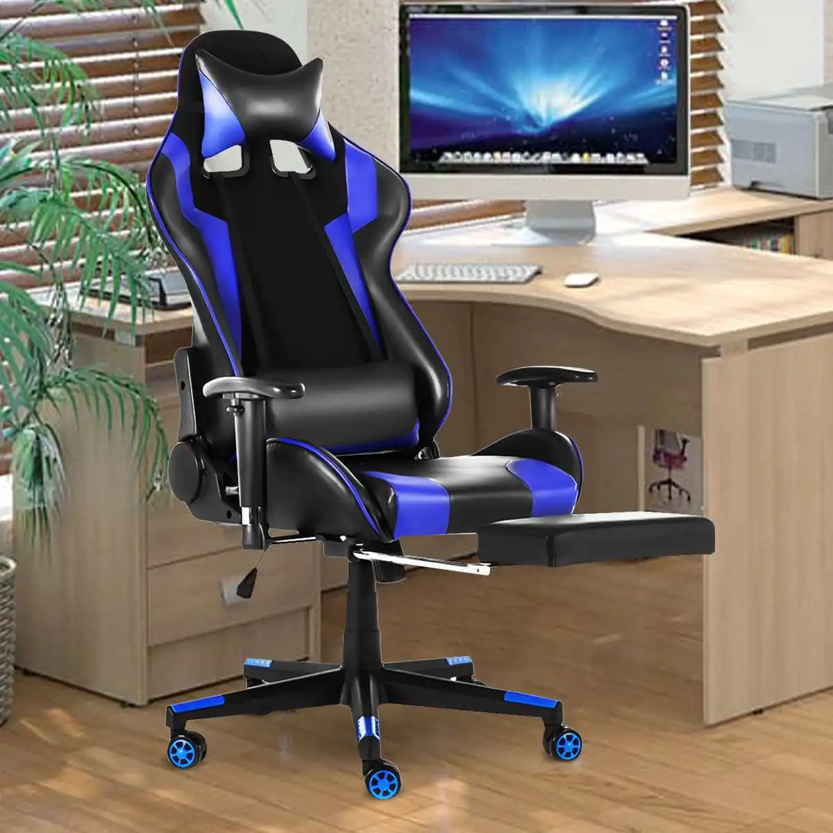 

Кресло компьютерное, 180 градусов, для игр, из искусственной кожи