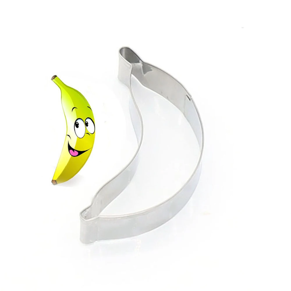1 шт. в форме банана формочка из нержавеющей стали Sugarcraft бисквит Фондант Кондитерский Резак формы для