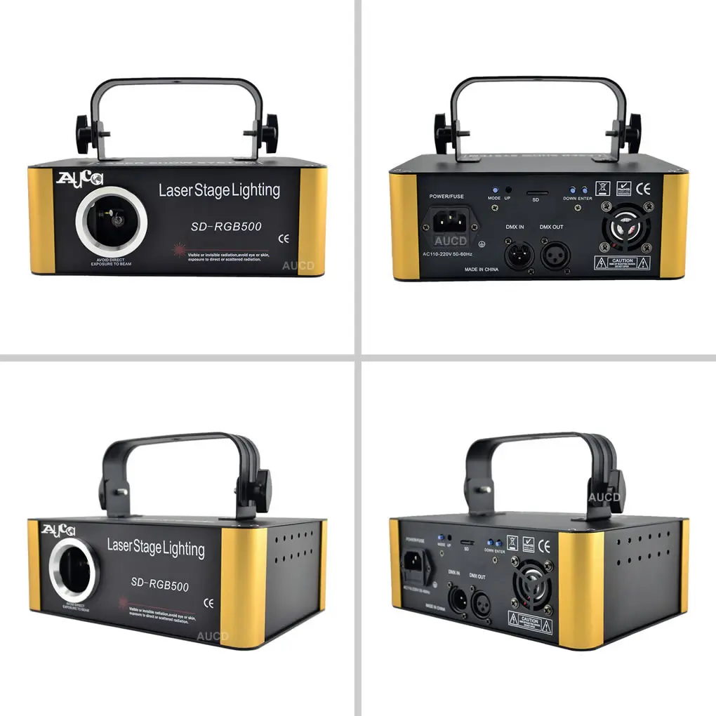 AUCD 500 МВт RGB Лазерная SD карта программа DMX анимация сканирование проектор огни диско вечерние DJ шоу луч движущийся луч сценическое освещение SDF5