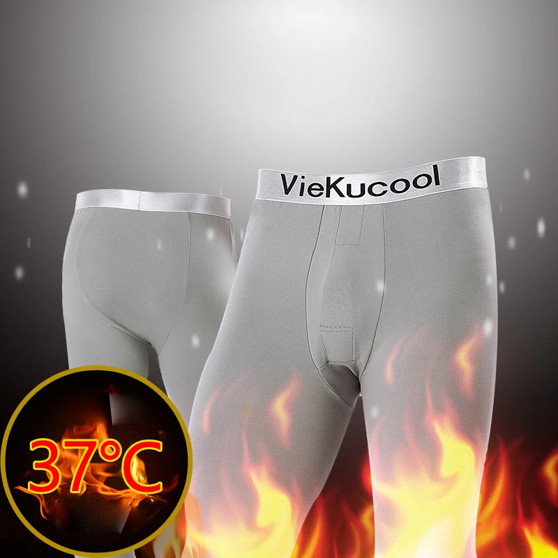 

Therml Underwear Long Johns Cotton Winter Warm Men Leggings Pants Thermo Underwear Thick Thermal Solid Male Outdoors Thermo