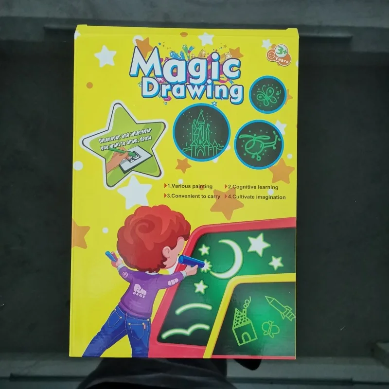 1 шт. 3D Magic чертежная доска для рисования граффити планшет рисовать с светильник