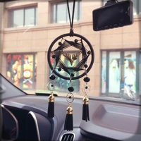 car interior rearview mirror pendant dream catcher pendant handmade seven pointed star pendant tassel car hanging