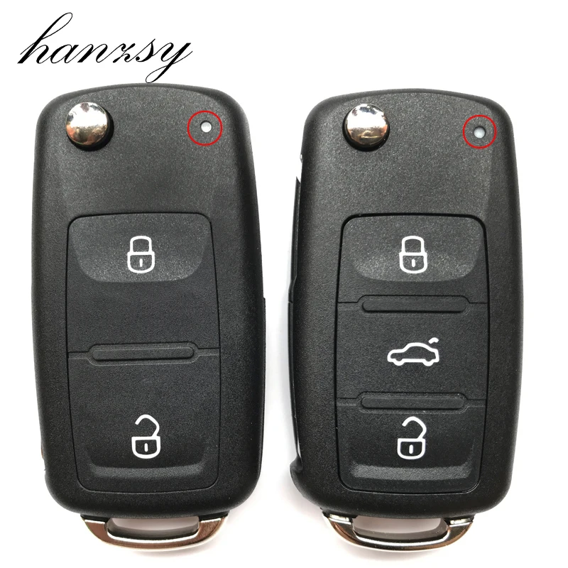 Чехол для автомобильного ключа с 2 и 3 кнопками VOLKSWAGEN VW Skoda Octavia Golf SEAT Tiguan Polo Passat