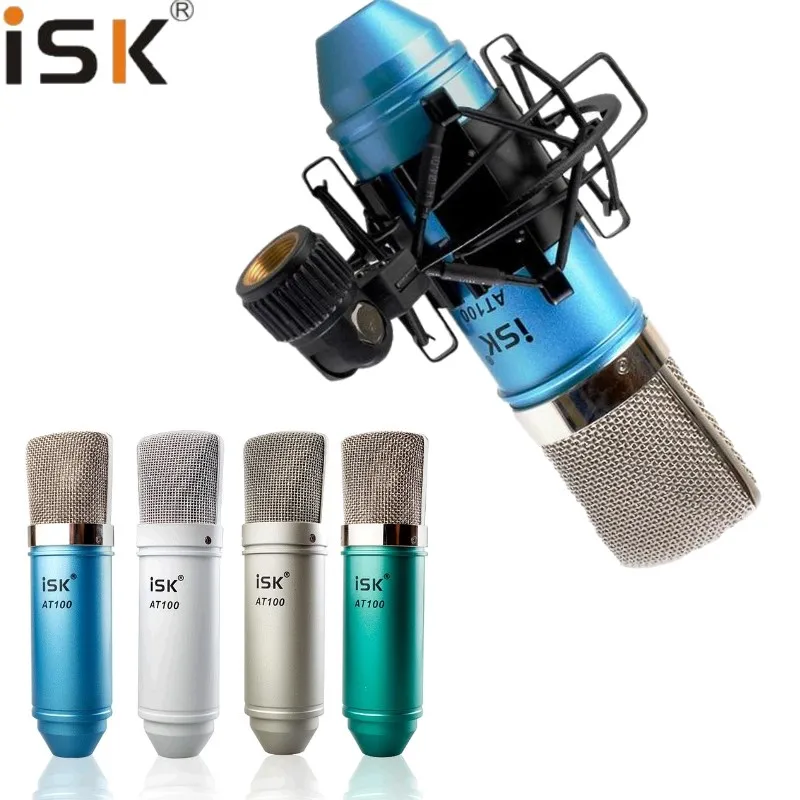 100% Оригинальный конденсаторный микрофон ISK AT100 для компьютерной записи студийной