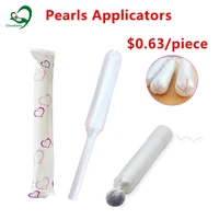 100 pcs medical plastic applicator for yoni pearl feminine hygiene kit vaginal tampom tube high quality safe sterilized