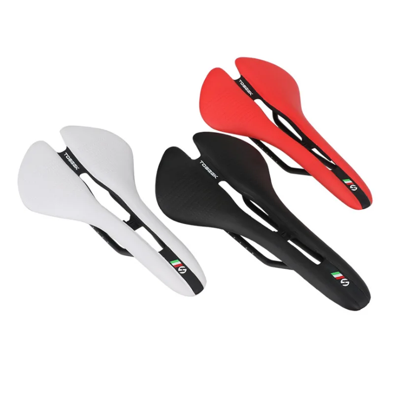 

Road Bicycle Saddle Seat Hollow Breathable Comfortable MTB Bike Cushion Cycling Seat Shockproof Bicycle Air Guide Groove Saddle
