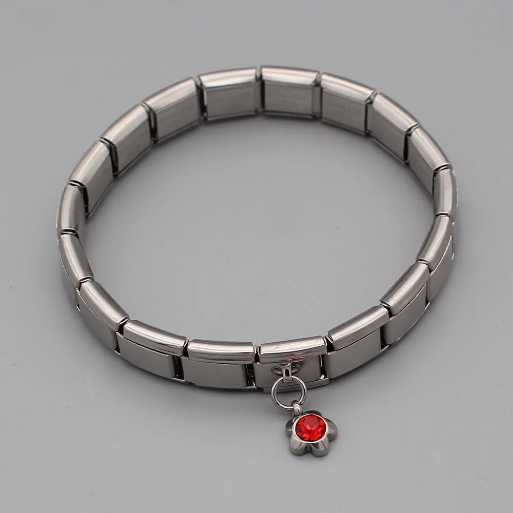 Hapiship 2019 оригинальный дизайн цветок из нержавеющей стали Красный CZ итальянский