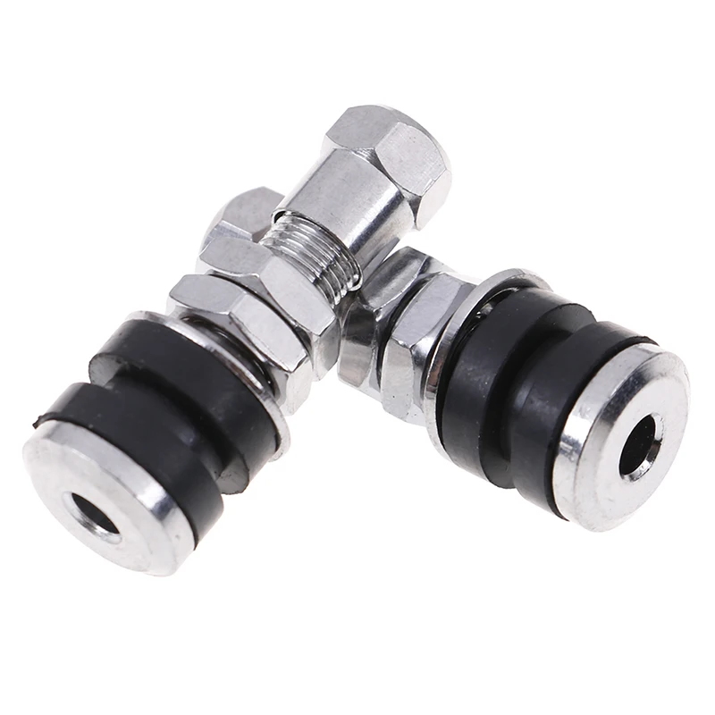 

2Pcs/Pair Alloy Rubber Silver Universal Tubeless Tyre Bicycle Auto Parts Tire Valve Accessories