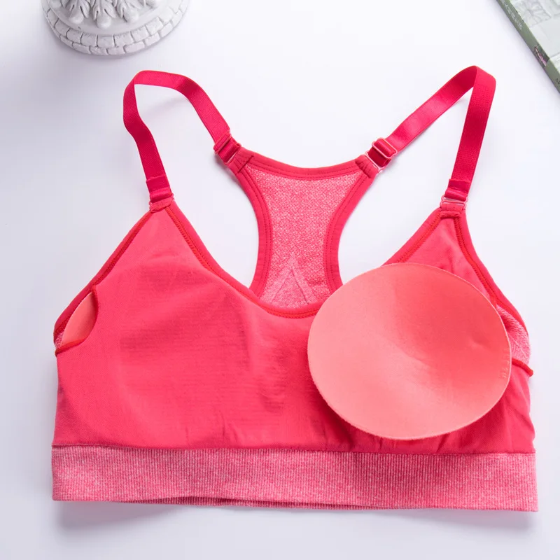 Спортивный бюстгальтер для фитнеса женский бега и йоги спортивный пуш-ап топ