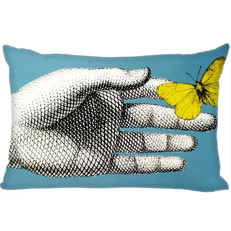 Новое поступление, Лучший милый чехол для подушки rosenthal Piero fornasetti, прямоугольная Наволочка на молнии, индивидуальный чехол для подушки 45x35 см(с одной стороны), Прямая поставка - Цвет: 2