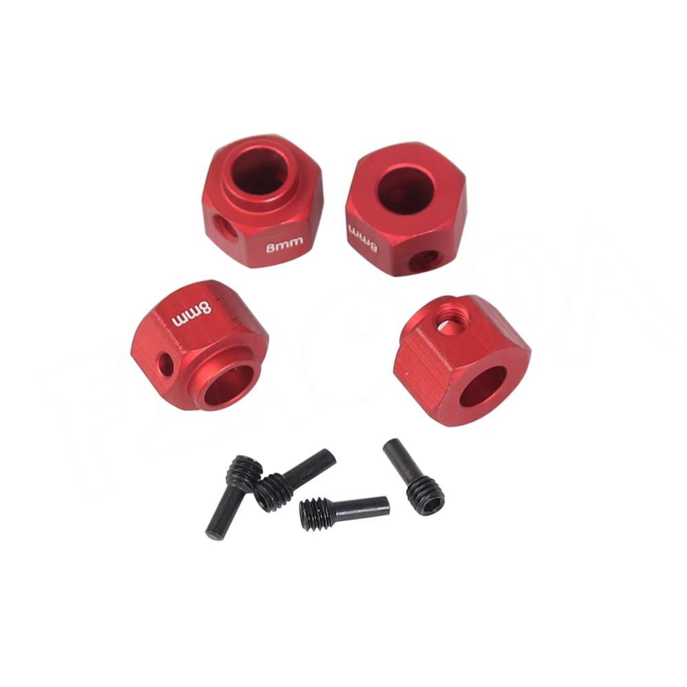 Металлический шестигранный адаптер 4 шт. 12 мм 8 9 для 1/10 RC гусеничного автомобиля