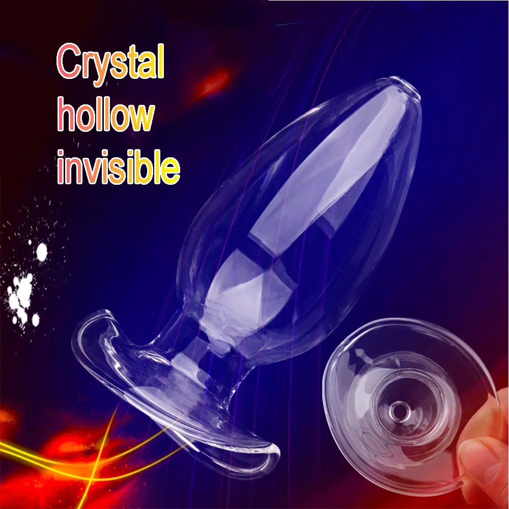 Анальная пробка 3 размера полый стеклянный анальный расширитель массажер