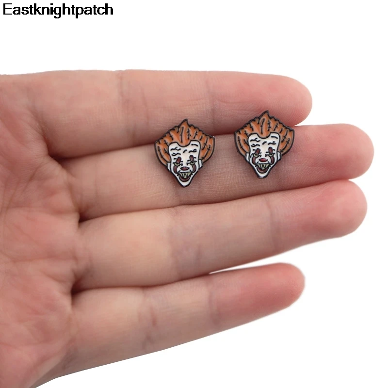 

E1611 Cartoon Horror Movie Ghost Stud Earrings Cute Earring Children women Jewelry Stainless Steel Accessories Gift