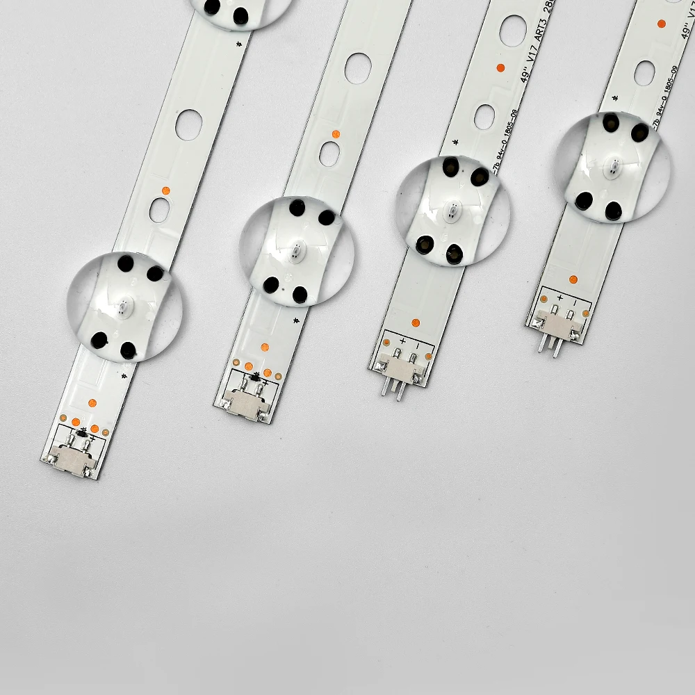 Новый набор из 4 шт. светодиодный комплект для телевизора LG 49UV340C 49UJ6565 49UJ670V V17 49 R1 L1