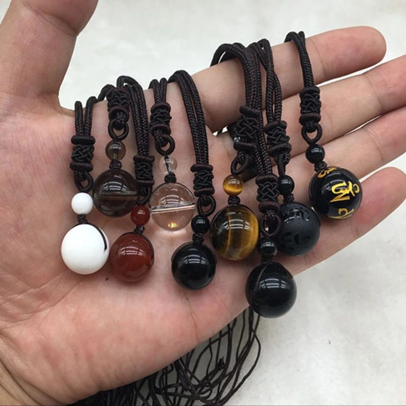 

Женское колье с подвеской-бусиной, с кристаллами