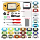 Пластиковый жесткий чехол для Gameboy Игровая приставка GBA Корпус Передняя Задняя крышка с кнопкой для объектива экрана Защитная поляризационная пленка
