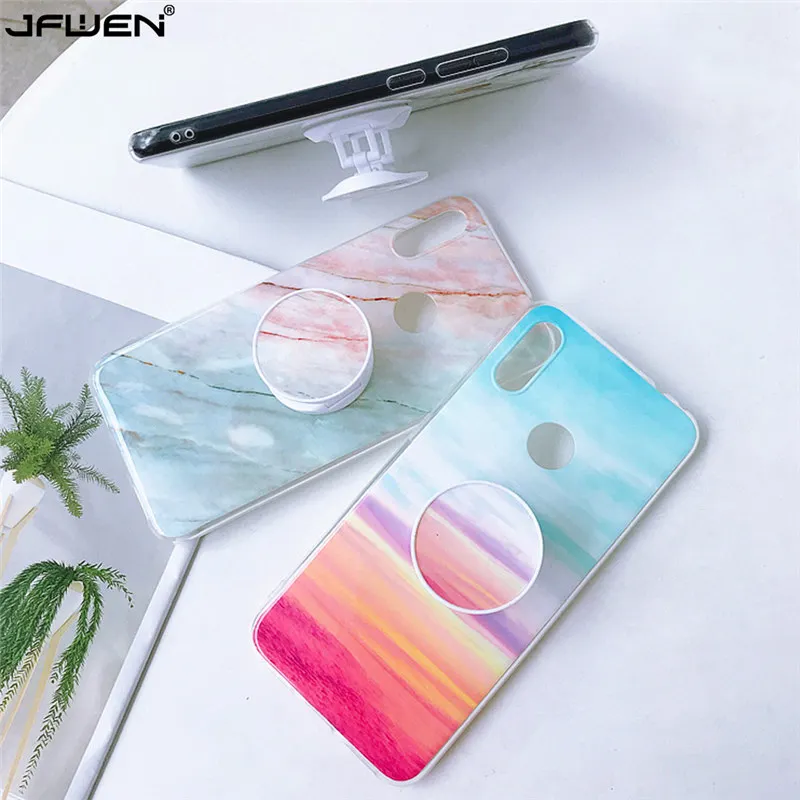 

Grip Stand Holder Marble Phone Cases For Huawei P30 Lite P20 Pro Mate 20 30 Lite P30 P40 Pro P40 Lite Case Soft TPU Back Shell