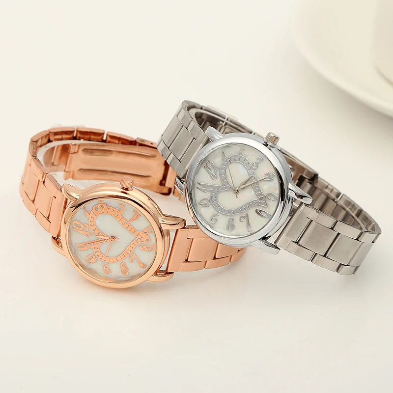 Новые Роскошные наручные часы для женщин стильные женские с золотым стальным