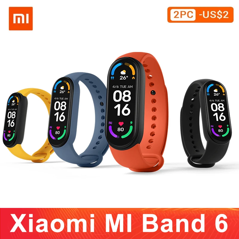 Xiaomi Mi Band 6 Sport Wristband Heart Rate Fitness Tracker 1.56 