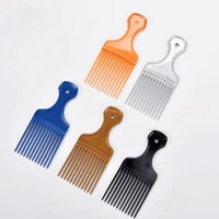 1 pc wide teeth brush pick comb fork hairbrush insert hair pick comb plastic gear comb for curly afro hair styling tools