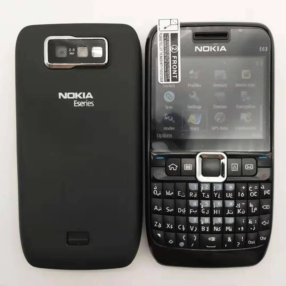 Nokia E63 Восстановленный Оригинальный QWERTY клавиатура мобильный телефон Bluetooth Wifi FM