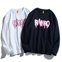 men sweatshirts 2021 new arrival spring and autumn male pullover plus size letter korean style black white teenager boys h80
