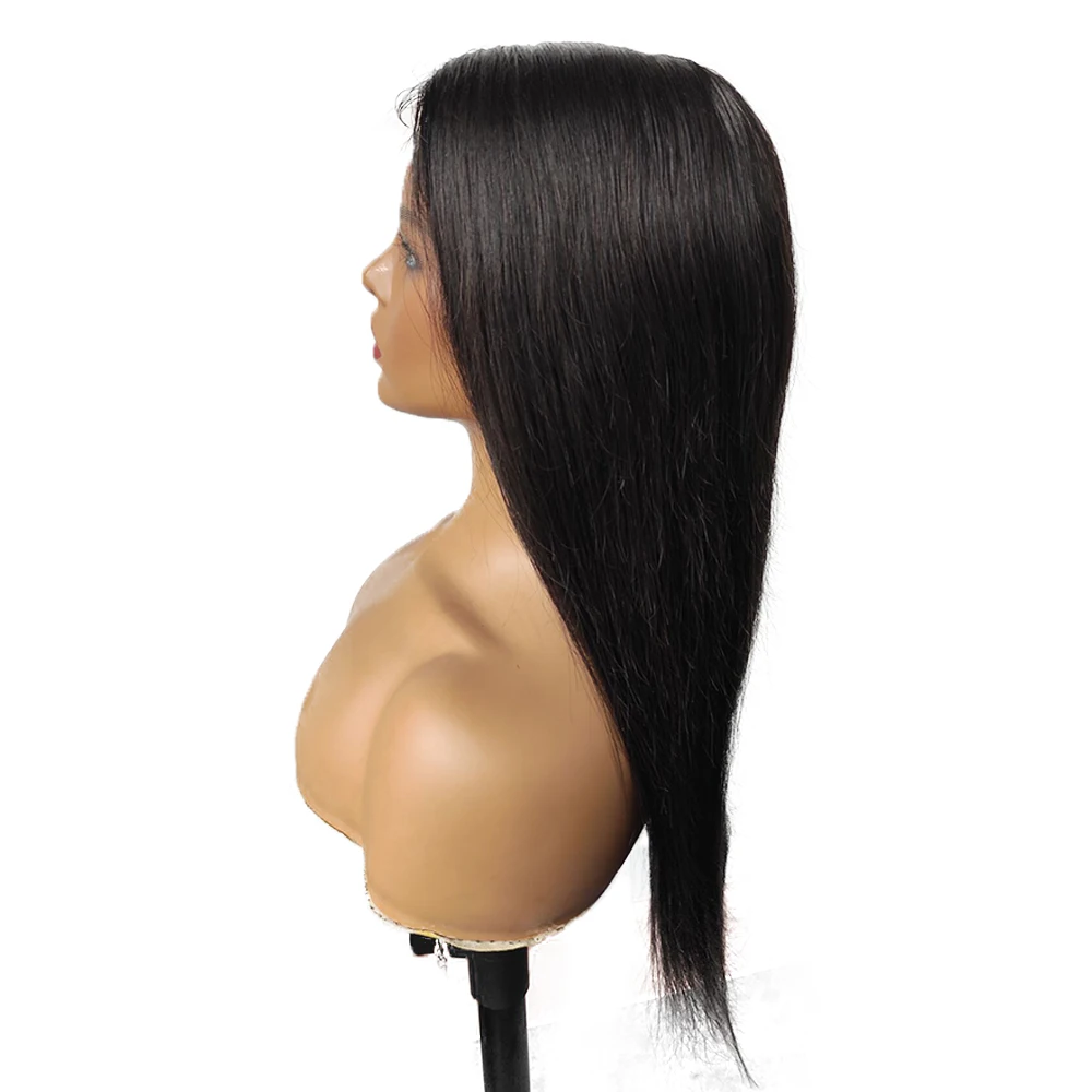 Натуральный шелк база парик шнурка со слоями 13x5 человеческих волос девственницы