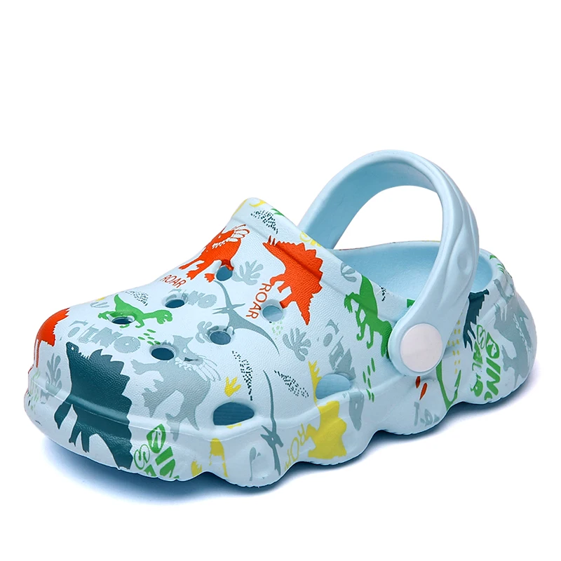 

Colorful Fashion Summer Children Garden Clogs Shoes Boys&Girls Beach Sandal Kids Lightweight Breathable Slip On Mules 7 Coloes