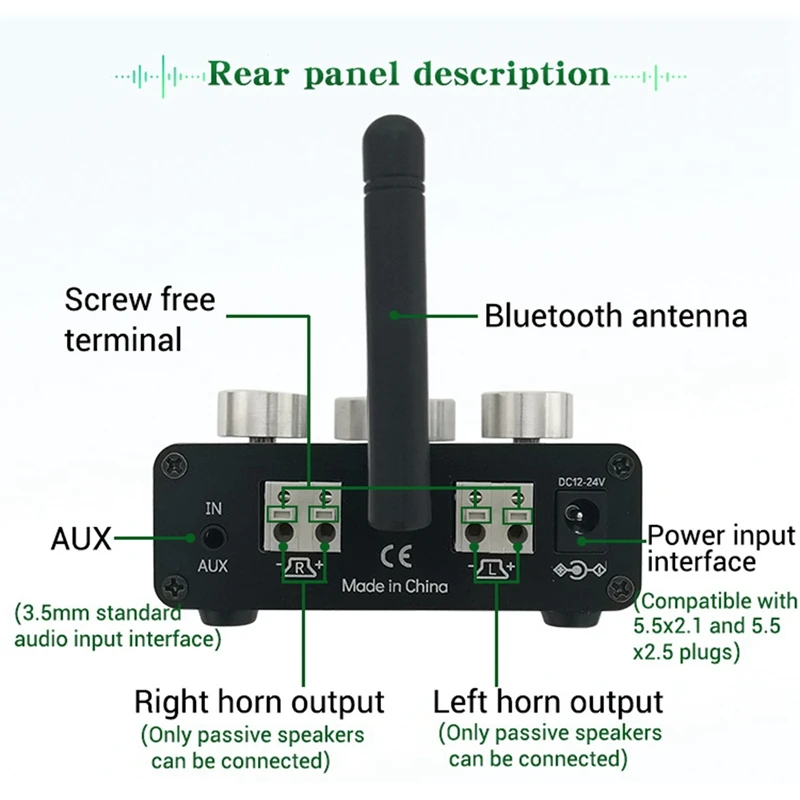 Bluetooth 2. 0 2X50W TPA3116 усилитель мощности сабвуфера, плата модуля, 5,0 каналов, класс домашнего кинотеатра, сабвуфер, лампа от AliExpress RU&CIS NEW