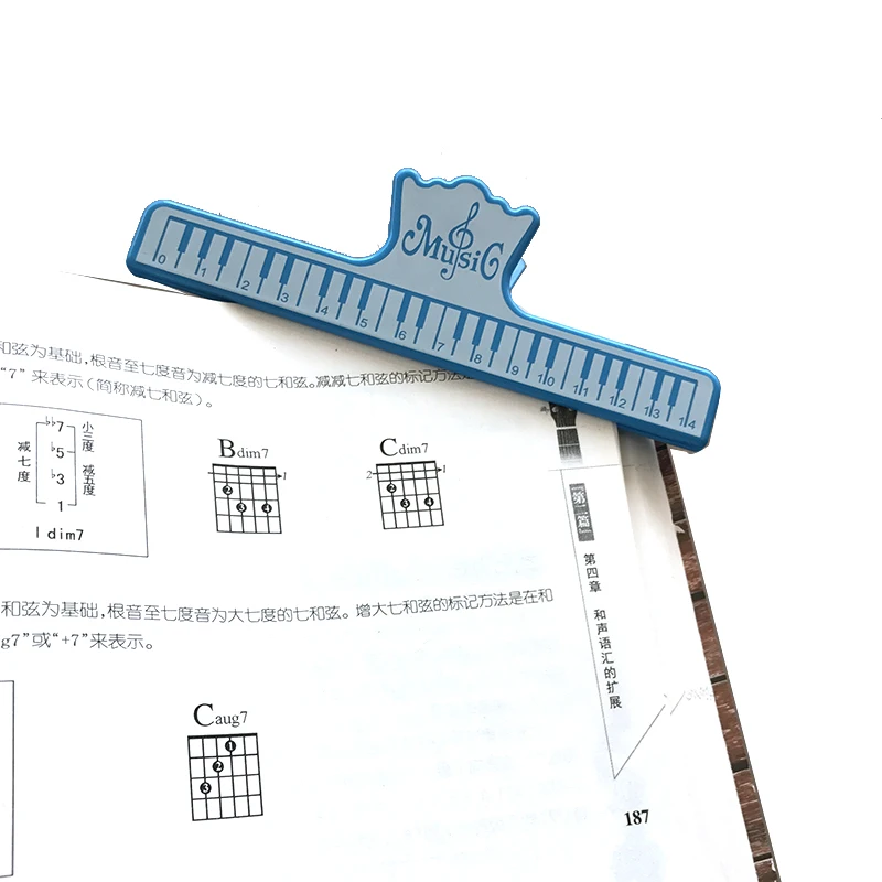Цветной пластиковый держатель для музыки фиксированный зажим бумаги гитары