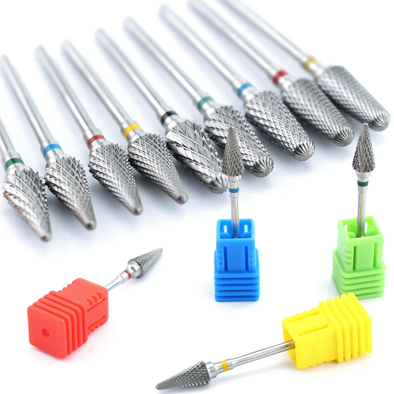 

Carbide Tungsten Nail Drill Bits Milling Cutter For Electric Manicure Machine Drill Bit Nail Files Burr For Removing Gel Polish